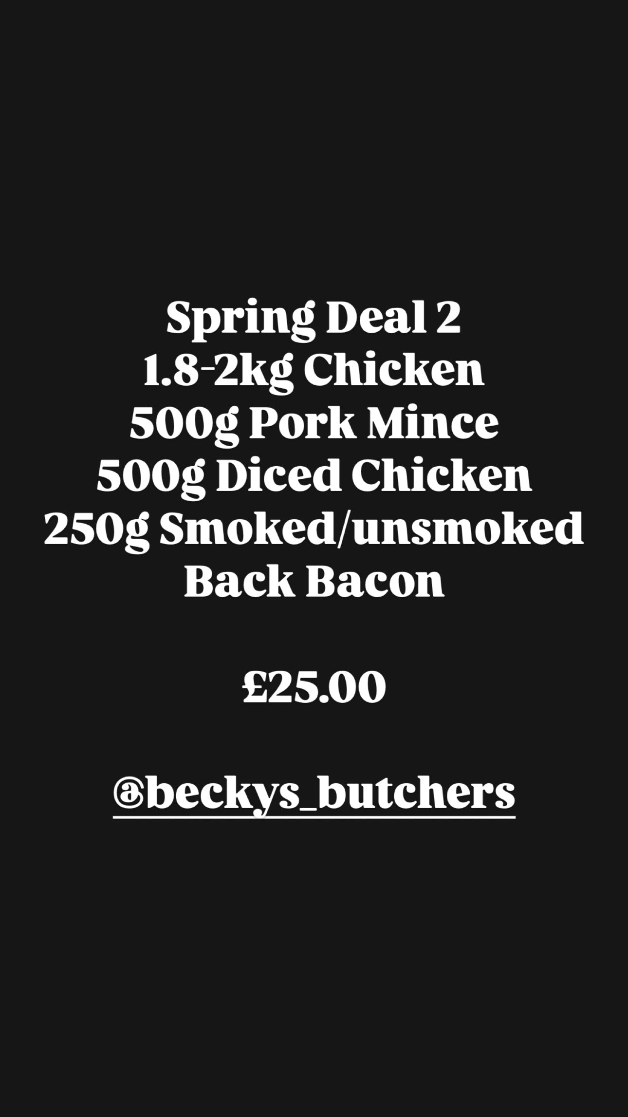 Spring/Summer Deal £25.00