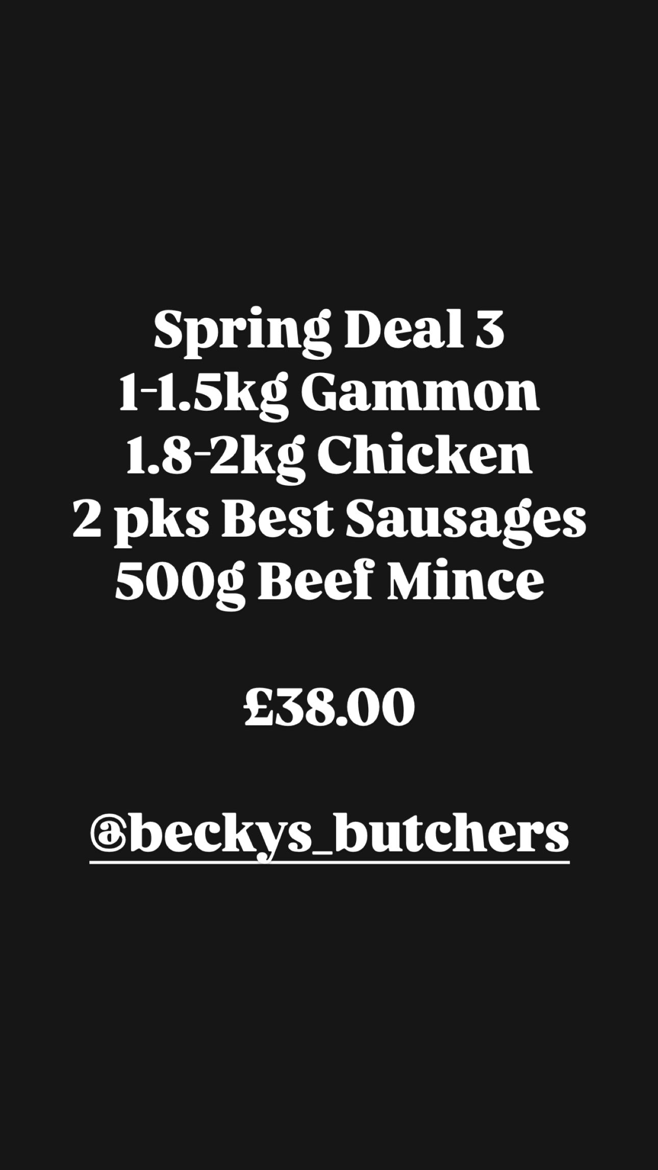 Spring/Summer Deal £38.00
