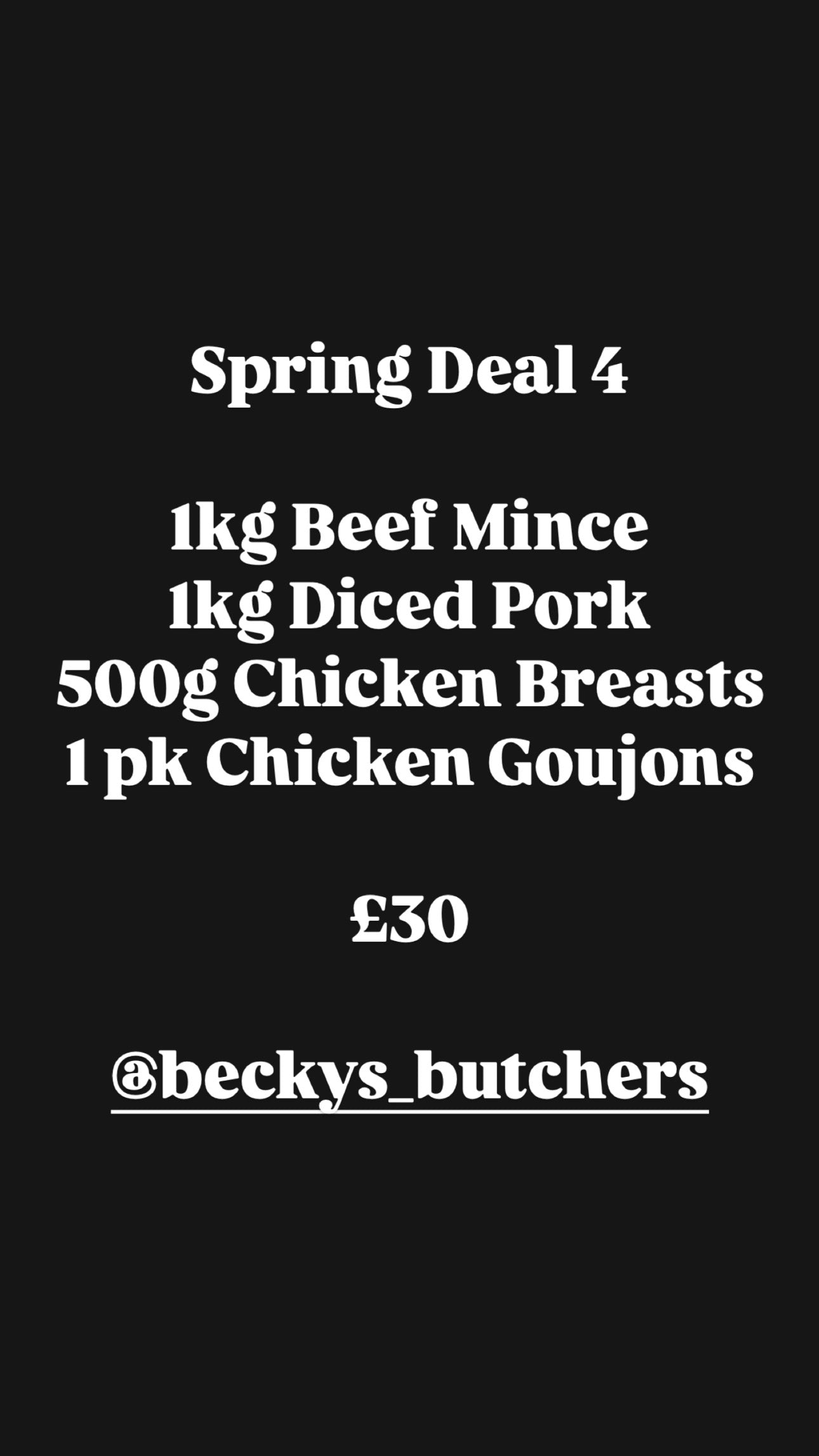 Spring/Summer Deal £30.00